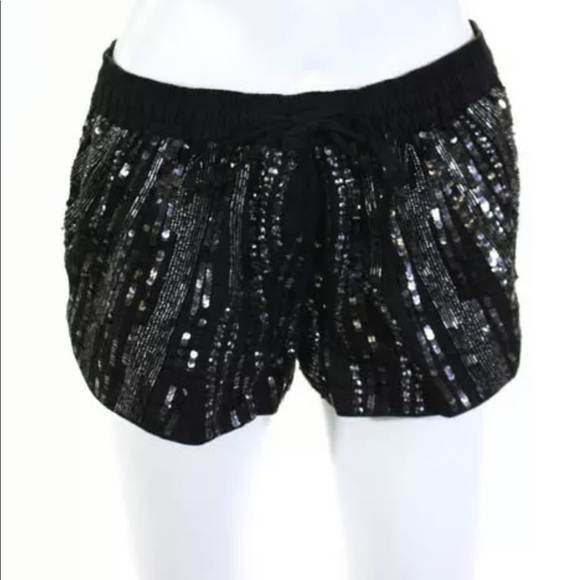 RORY BECA SEQUIN & BEADED SHORTS SIZE SMALL - Picture 3 of 8